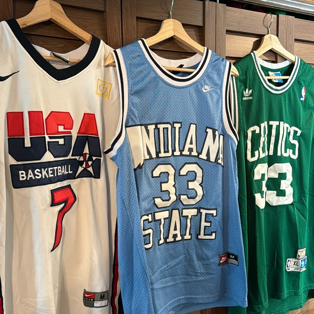Larry Bird Jersey Trio
